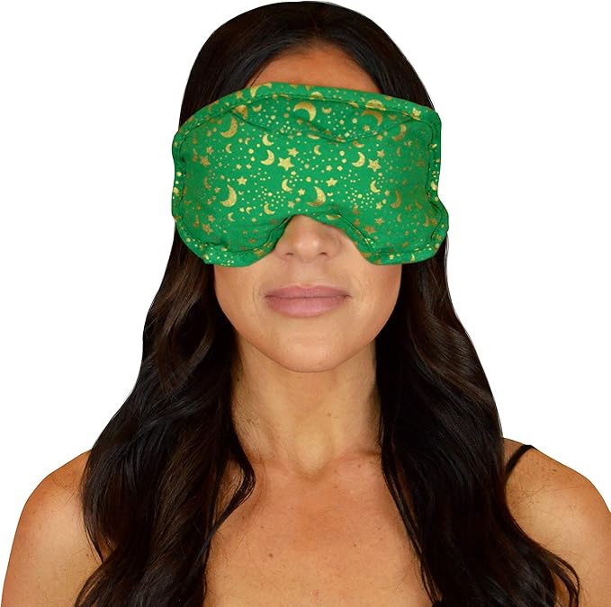 Nature's Approach Lavender Eye Pillow Mask with Herbal Aromatherapy Fill Freezer Safe and Microwavable for Hot and Cold Therapy