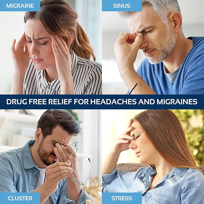2 Pack - Migraine Relief Cap Ice Head Wrap and Hat | Hot/Cold Gel Pack with Face and Eye Mask Compress for Headache Relief - Black 2 Pack
