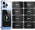 Stickers for Cell Phones/Tablets/Laptops/All Devices, [Reusable], Suitable for Anyone,Black (8 Pcs)