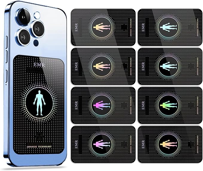 Stickers for Cell Phones/Tablets/Laptops/All Devices, [Reusable], Suitable for Anyone,Black (8 Pcs)