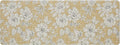 Laura Ashley - Anti-Fatigue Kitchen Mat, Iris Floral Design, Stain, Water & Fade Resistant, Cooking & Standing Relief, Non-Slip Backing, Measures 17.5" x 48", Tawny Yellow Iris