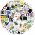 BulbaCraft Physics Stickers for Water Bottle and Laptop - Science Party Supplies & Decorations, Waterproof Vinyl Decals, Physics Formulas Stickers, Gifts for Women & Men