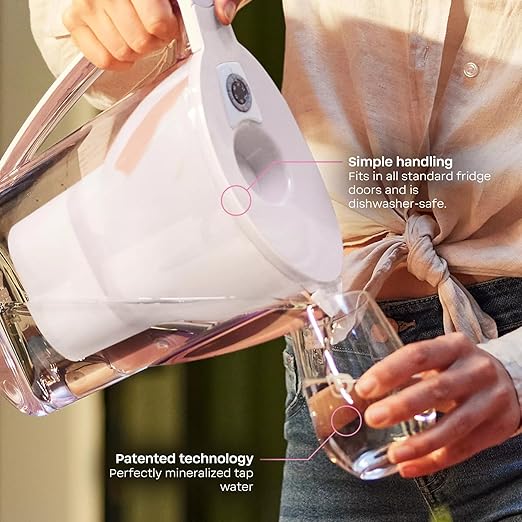 BWT AQUAlizer Home, 2.7 Liter, Water Mineralizer & Filtration Jug - Includes 1 Magnesium Enricher Cartridge, for Tea & Coffee Water, Prevents limescale, removes Lead & Chlorine, Blue