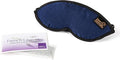 Dream Essentials Dream Essence Aromatherapy Sleep Mask, Handmade in The USA, Comes with Removable Organic French Lavender Sachet (Cobalt Blue)