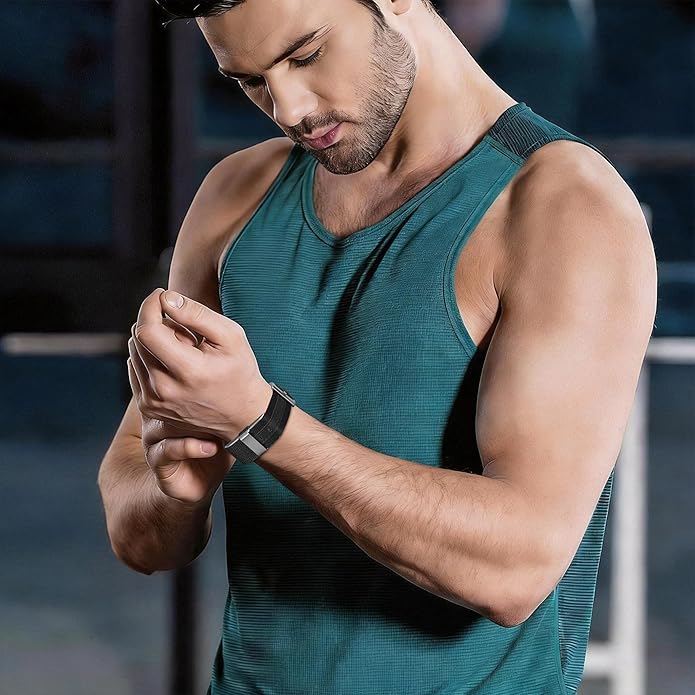 Nylon Leather Compatible with Hume Band Replacement,Adjustable Clasp Buckle & Loop Closure for Secure,Sport Lightweight Fabric Strap for Hume Health Band Fitness Tracker Women Men