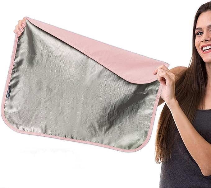 Faraday Blanket, Protection Cotton Blanket, for Cell Phone,Tablet,Laptop- Protection Against Direct Contact from 5G Signal,WiFi,Bluetooth,EMF,RF (Pink)