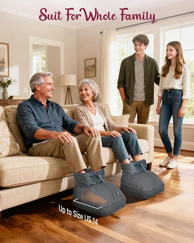 Shiatsu Foot Massager with Heat, Heated Foot Massager for Neuropathy, Foot Warmer, 2 Heat Levels, Remote Control, FSA Eligible HSA Store Eligible
