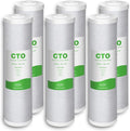 SimPure Whole House Water Filter Cartridges 5 Micron 20" x 4.5" CTO Activated Carbon Block, For DB20P, FC25B, CTO20BB, WHB20, 6 Pack