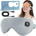 Cordless Heated Eye Mask for Dry Eyes Relief, with 3 Heat Settings, Washable Eye Cover, Warm Heating Pad for Stye Eye Treatment & Travel Use