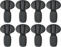 Heel Pads for Shoes Too Big, 4Pcs Mesh Adhesive Heel Grips Inserts for Boots, Loose Shoes, Reusable Heel Heel Cushion Pads for Women Men, Anti Blister Shoe Liners Heel Protectors(Black)