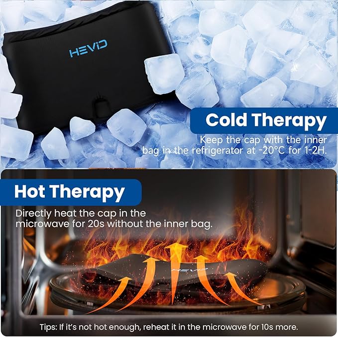 Migraine Headache Relief Cap,Odorless Migraine Ice Head Wrap with 20% More Gel,Hot & Cold Therapy, Instant Migraine Relief Cap,Headache Cap Ice Pack Sleeping Eye Mask Tension&Stress Relief