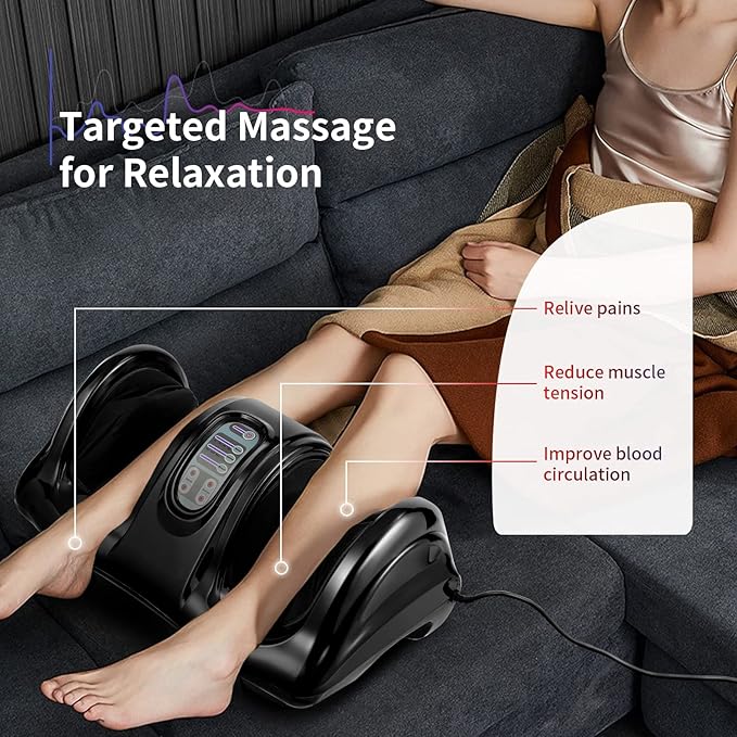 Giantex Shiatsu Foot Massager Machine for Feet, Leg Calf Ankle, Relieve Pain Spa Gift Deep Kneading Rolling Massage, Electric Shiatsu Foot Massager w/Remote, 4 Modes, Black