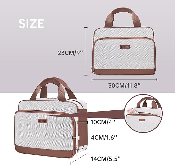 Travel Medicine Organizer Bag, Pill Organizer Case,Carrier for Medications,Vitamins,Fish Oil and Medical Supplies Pill Bottle Organizer and Home Storage Med Bag(Brown)