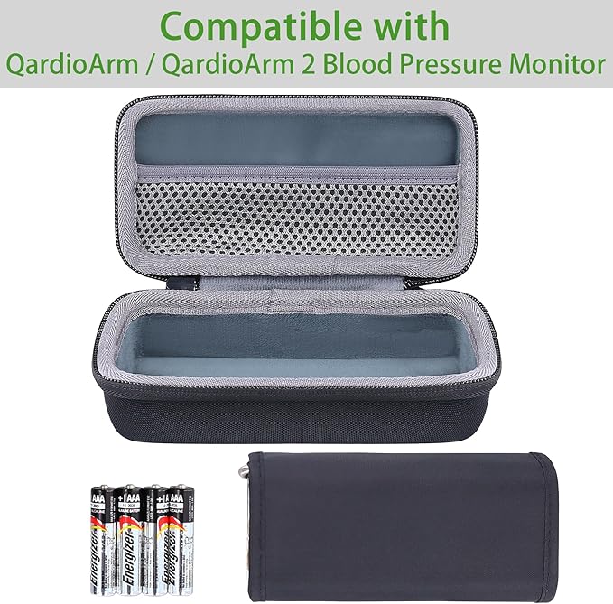co2CREA Hard Case Compatible with QardioArm/QardioArm 2 Smart Wireless Blood Pressure Monitor Device