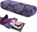 MABOZOO Yoga Bolster Pillow, Rectangular Yoga Bolster for Restorative & Meditation, Professional Meditation Cushion with Carry Handle