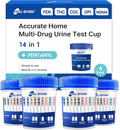 [4 Pack] 14 Panel Multi Drug Test Kit with Fentanyl (FEN), HEAL-CHECK Professional Drug Urine Test Cup for Workplace, Rehab & Home Use –THC, AMP, BUP, BAR, BZO, COC, MET, MDMA, OPI, MTD, OXY, PCP, PPX