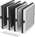 JF180 Replacement Filter Compatible with JF180 Air Purifier, 3-in-1 HEPA 13 Filter and Activated Carbon, 4-Pack (4 Filters & 12 Aroma Pads)