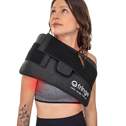 Fringe Red Light Therapy Wrap, Wireless, Has Both Red Light 660nm and Infrared Light 850nm, 360 LED Lights, Sports Recovery