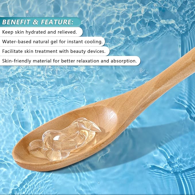 Hydrating Radio Frequency Gel for Facial Body Skin Care Machine, Microcurrent Conductive Gel for Body Sculpting