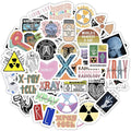 BulbaCraft 100Pcs Rad Tech Stickers, Radiology Stickers, Xray Tech Decals for Water Bottle and Laptop - Radiology Party Supplies & Decorations, Waterproof Vinyl Medical Decals, Gifts for Women & Men