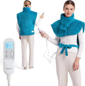 Bedsure Wrap Heating Pad for Neck and Shoulders and Back - Birthday Gifts for Seniors Women Mom, Electric Heated Pad for Full Body, Fast Heating Large 24"x34", ETL Certified, Blue