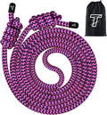 Flow Rope Exercise Jump Rope For Fitness, Working Out, Flow with 9 Ft Adjustable Double Woven Workout Rope For Men, Women, Beginners' Training – Indoor & Outdoor Cardio