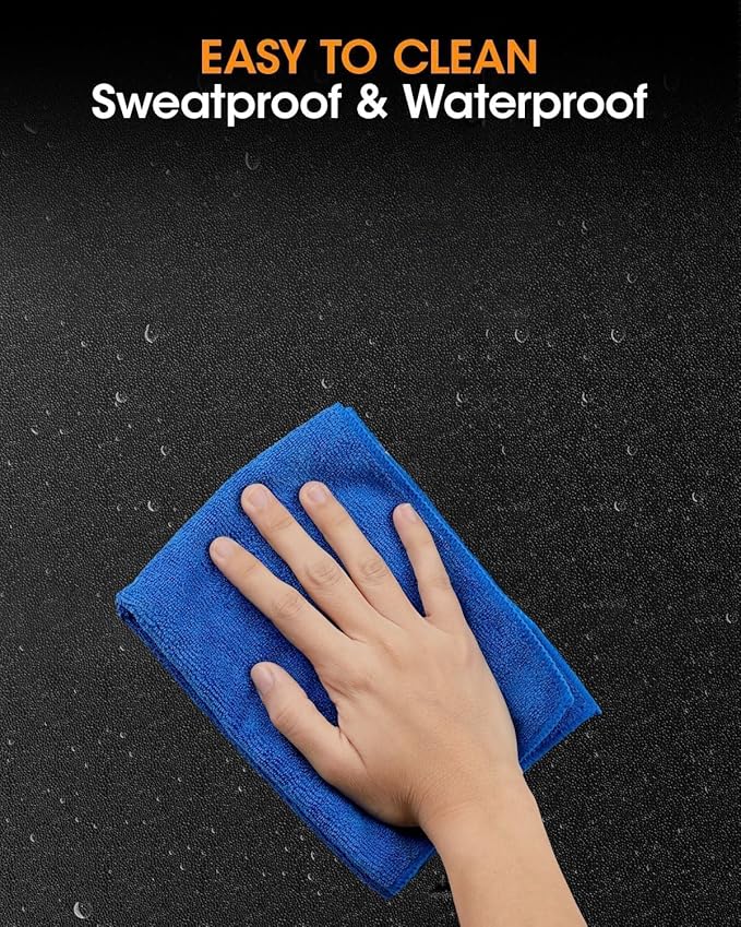 Treadmill Mat 79" x 39", 3mm Thick, for Under Treadmill, Walking Pad & Exercise Bike on Carpet & Hardwood Floors, Non-Slip Stripe Design, Waterproof Floor Protector, Noise & Shock Absorbing