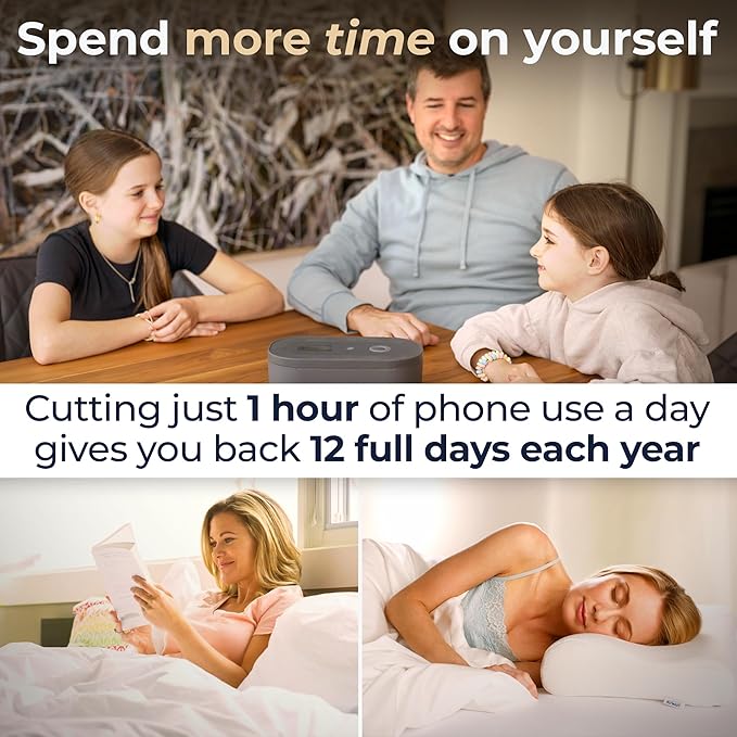 Mindsight Timed Lock Box | Unplug from Phones, Video Games, Social Media, Snacks & Cravings | 3 Modes based on Willpower | Easy to Use | Out of Sight ~ Out of Mind | Boost Your Mental Wellness