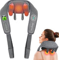 Cordless Neck Massager with Heat - FSA Eligible HSA Neck Shoulder Massager for Pain Relief Deep Tissue,6D Deep Kneading Shiatsu Back Massage, Gifts for Fathers Men Women