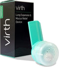 Mucus Relief Device by Virth - Breathing Exercise Device - Clear Lungs - Flutter Valve Lung Exerciser Device - Lung Cleanse & Breathing Treatment - Health & Wellness Device - Enhanced Comfort