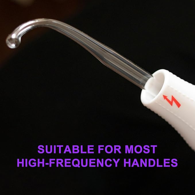 Electrode Wand Glass Tube Handheld Spare Parts for Hi Frequency Instrument Elitzia ETJX006AS (Violet Point)