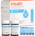 iHealth Blood Glucose Test Strips (50 Count), No Coding Blood Sugar Test, Precision Sugar Measurement for Diabetics, Strips Work Only in iHealth Glucose Meters