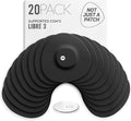 Not Just A Patch Freestyle Libre 3 Plus Sensor Covers (20 Pack) – Breathable, Sweatproof & Secure Hold – Precision-Cut Hole for Ventilation, Enhanced Adhesion & Gentle Support – 10-14 Day Wear - Black