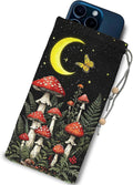 EMF Shield Sleeve for Cell Phone Reduce Signal Anti-EMP Pouch Against Radiation, EMF, 5G, RFID Blocking 4x8 Inch Mushroon Phone Sleeve Bags