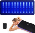 UTK 23" x 12" Large Red & Blue Light Therapy Pad for Body, 470nm 660nm 850nm Near Infrared Light Therapy Wrap for Back Shoulder Knee Muscle Joint, 210 pcs 3 in 1 LEDs, Adjustable Timer & Intensity