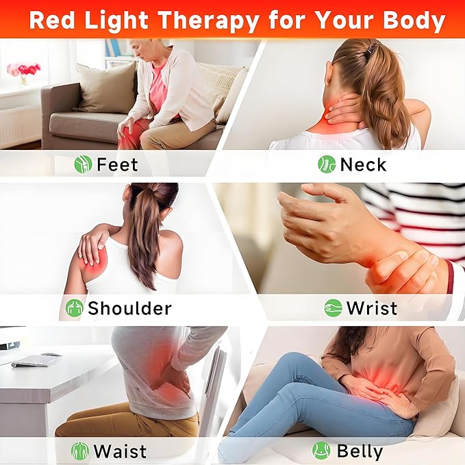 Red Light Therapy for Face & Body, 2 in 1 Adjustable Infrared Light Therapy Panel, Red Light Therapy Lamp with Stand 660nm Red Light 850nm Near Infrared Red Light Therapy Devices for Home Office Gift