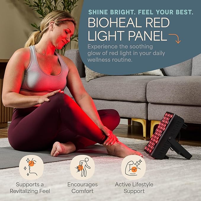 LifePro Red Light Therapy for Body Panel - 90 & 120 Dual Chip LEDs - 660nm & 850nm Near Infrared Full Body Red light Therapy Panel - For Daily Wellness & Comfort -Includes Hanging Kit and Eyewear