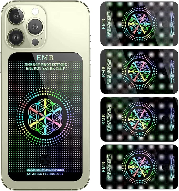 Stickers for Cell Phones/Laptops/Tablets/Devices/Household Equipment - 4.2 x 2.4 x 0.015 inches-Large Area Protection-Applies to Everyone - [Reusable] - (4 Pack)