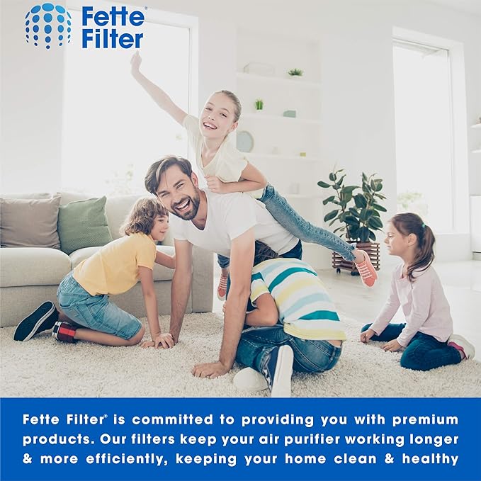 Fette Filter - Premium H13 True HEPA Replacement Filter Compatible with MA-25 Air Purifier with 3-in-1 filtration system. Includes 2 Hepa Replacements for models 25/US B1/S1/W