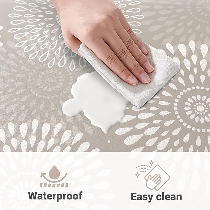 LuxStep Kitchen Mat Waterproof Kitchen Rugs for Floor Cushioned Anti-Fatigue Mat Non-Slip Standing Desk Mat Comfort Floor Mats for House Sink Office 17.3" x 60" Khaki