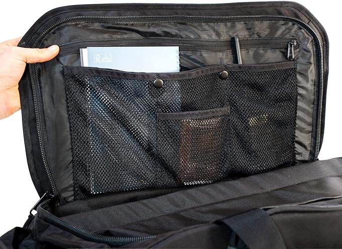 Mission Darkness Disconnect Faraday Duffel Bag + 4 Detachable Faraday Pockets // Military-Grade RF Shielding for Large Electronics & Mobile Devices // Travel Protection Signal Isolation Data Privacy