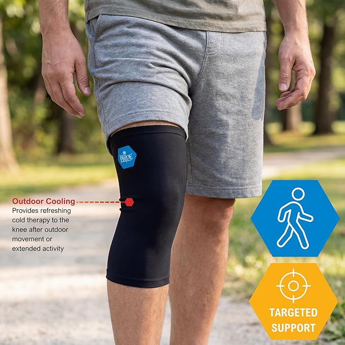 MED PRIDE Gel Compression Sleeve for Elbow, Knee, Arm, Reusable Hot & Cold Therapy for Pain Relief, Swelling, Injuries, Flexible Fit