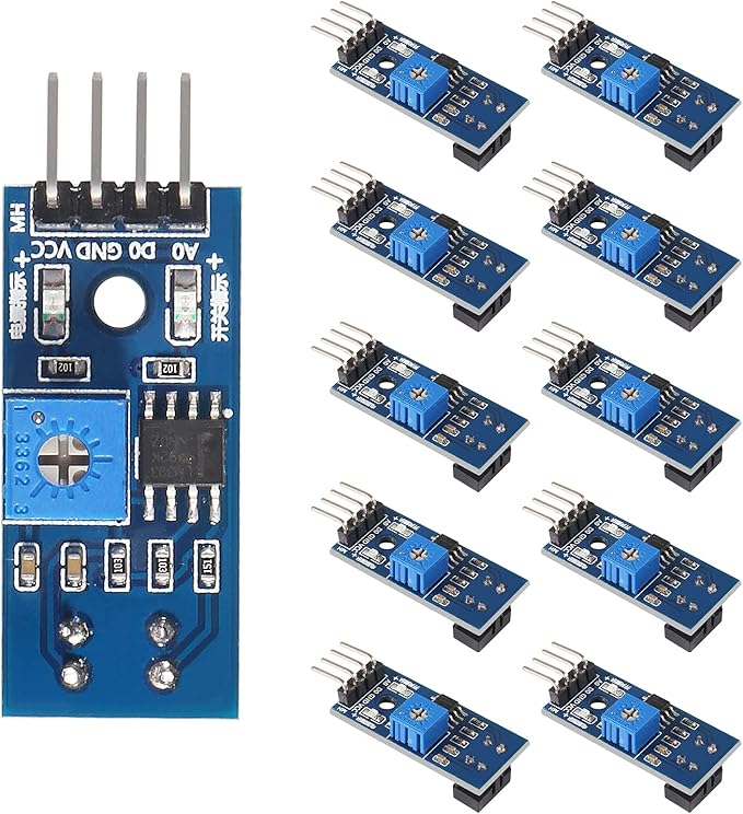 10pcs TCRT5000 Infrared Reflective Sensor IR Photoelectric Switch Barrier Line Obstacle Avoidance Module Tracing Sensor Tracing Module for Arduino Smart Car Robot
