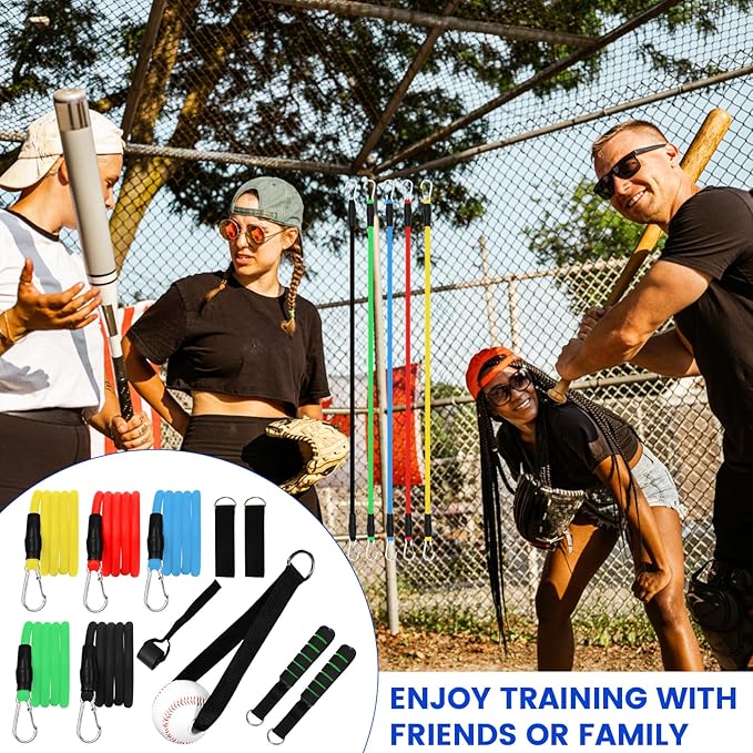 Baseball Resistance Trainer,Training Aid for Baseball Softball Pitchers,Interchangeable Grips to Build Arm Strength,Arm Bands for Baseball Players,Baseball Throwing Trainer,Great to Warm-Up
