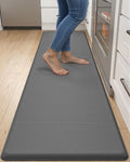 DEXI Kitchen Mat Cushioned Anti Fatigue, Extra Long Large Comfort Standing Floor Mats Waterproof, Memory Foam Antifatigue Runner Rug for Desk Office, Sink, Laundry, 70x20, Grey