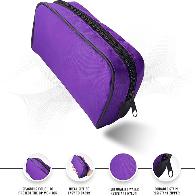 ASA TECHMED Nurse EMT Starter Pack Stethoscope, Blood Pressure Monitor and Trauma 7.5" EMT Shear Ideal Gift for Nurses, Medical Students, Firefighters, Police and Personal Use (Purple)