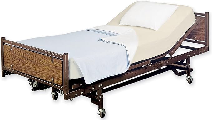 2 Pack Fitted Hospital Bed Sheets with Elastic All Around for a Double Brushed Ultra Soft Breathable 100% Microfiber Sheets, 36” x 84” x 12”