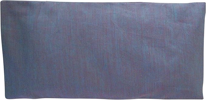 Scented Cotton Eye Pillow - 4.5 x 9 - Lavender Chamomile Flax - Removable Washable Cover - Headache Relief Soothing spa Yoga Sleep - Purple Amethyst