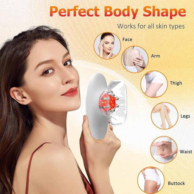 COMEBY Body Sculpting Machine - Professional Cordless Cellulite Massage Tool- Suitable for Belly, Neck, Legs, Hip, Arms