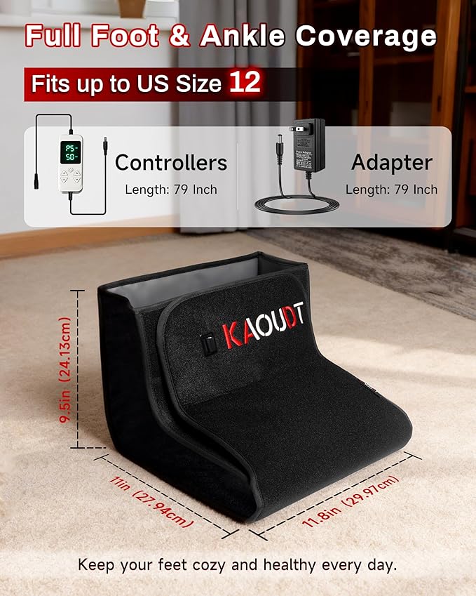 2026 Upgraded Red Light Therapy for Feet Neuropathy, Medical-Grade TPU Film & Easy-Clean Design, Dual-Wavelength LEDs, Full Foot Coverage for Plantar Fasciitis Pain, FSA/HSA Eligible